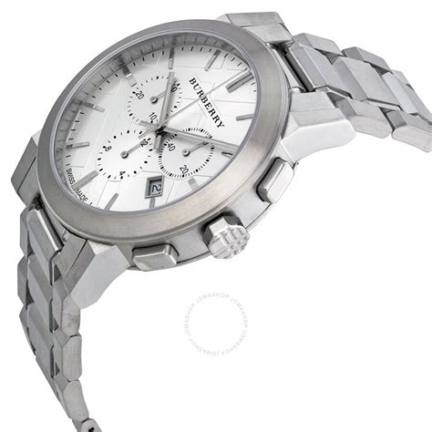 burberry men's silver watches|Burberry men's watches chronograph.